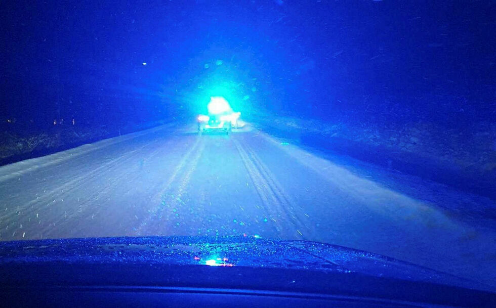 Kvinnen forteller at hun ble bra paff da blålysene kom på hos politibilen som fulgte etter henne.
Illustrasjonsfoto
 Foto: Torbjørn Ittelin