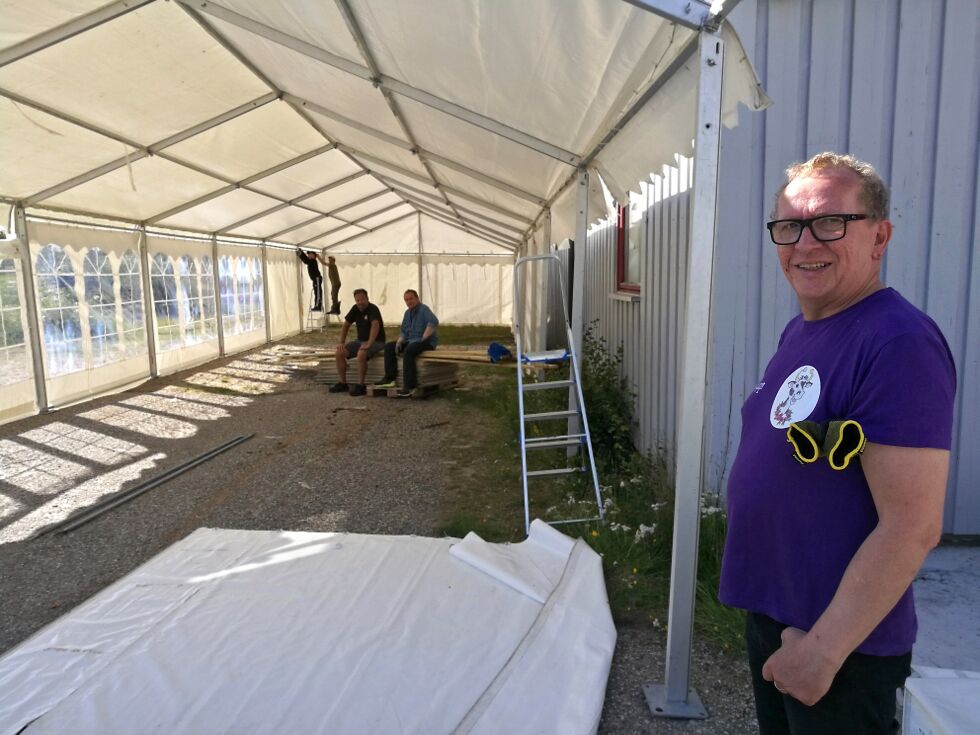 Alf Edvard Masternes og resten av gjengen bak Kunesdagan gjør seg klare til å ta imot barn, unge og voksne når Kunesdagan starter på torsdag.
 Foto: Erik Brenli