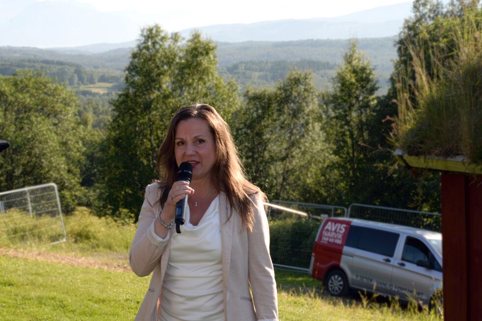 – samisk er den mest spesielle kulturen i nord. Det sa Tjeldsund-ordfører Liv Kristin Johnsen i sin tale under festivalåpninga.
 Foto: Steinar Solaas