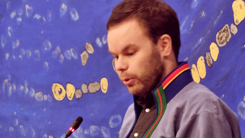 Sametingsråd Mikkel Eskil Mikkelsen (NSR).
 Foto: Steinar Solaas