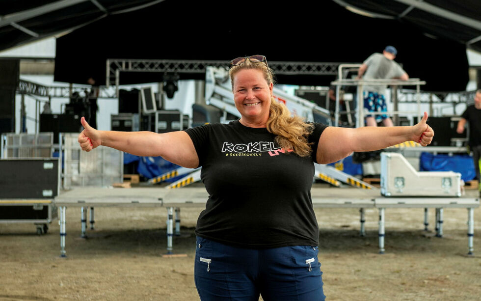 Trine Berg er kjempeentusiastisk over hvor smidig det har gått så langt i forberedelsene av festivalen.
 Foto: Karolina Ulfig
