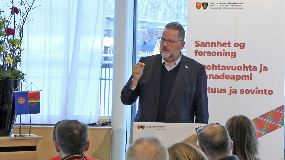 Svein Harberg (Høyre) er første visepresident på Stortinget og medlem i kontroll- og konstitusjonskomiteen, hvor han er saksordfører for rapporten fra Sannhets- og forsoningskommisjonen.
 Foto: Skjermbilde