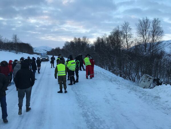Dramatisk da russisk buss kjørte i grøfta
