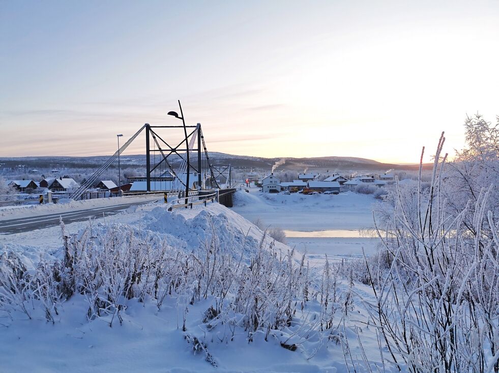 En av kunstnerne bak utstillingen «Erotics of Counterproscpecting» reiser hele veien fra Los Angeles for å delta på utstillingsåpningen i Karasjok.
 Foto: June  Helén Bjørnback