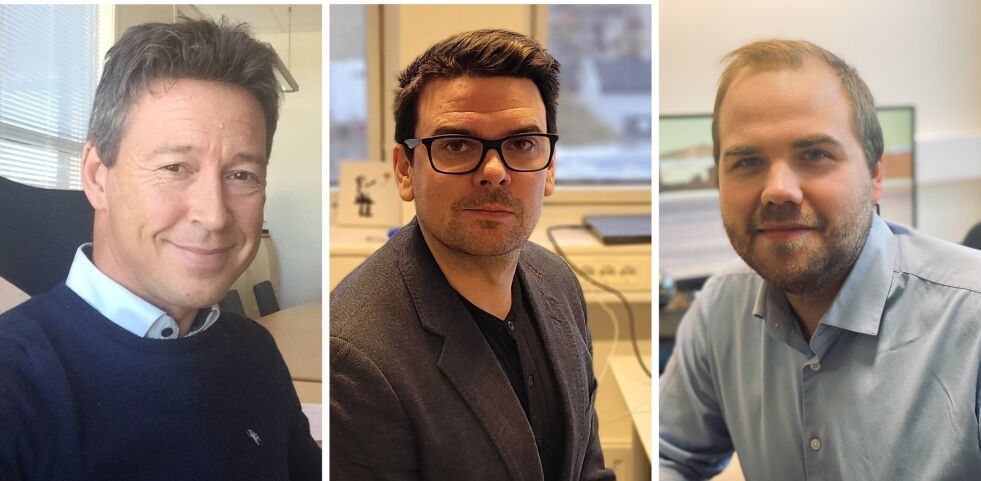 Kjetil Kristensen, Alta Næringsforening, Magnus Mæland, Kirkenes Næringsforening og Lars Bjørkli, Hammerfest Næringsforening.
 Foto: Presse