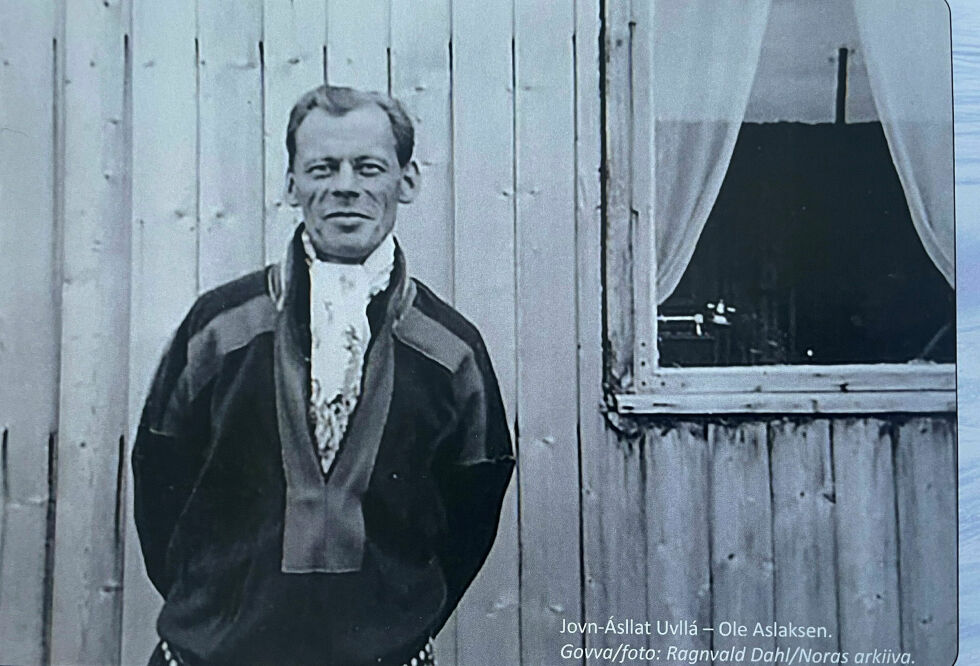 Det ble gjort opptak av Jovn-Ásllat Uvllá/Ole Aslaksen i 1952.
 Foto: Ragnvald Dahl/Noras arkiva avf