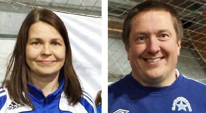To av ildsjelene i IL Polarstjernen. Både Anita Andersen og Morten Store Jakola innehar verv i det aktive idrettslaget
 Foto: Arkiv