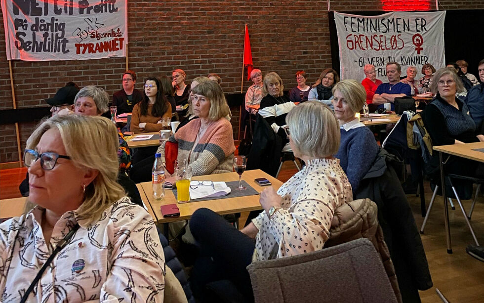 De fremmøtte fulgte godt med under appellene.
 Foto: Privat