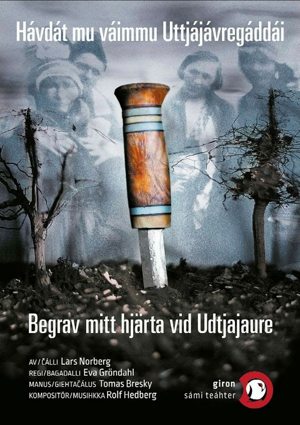 «Begrav mitt hjärta vid Udtjajaure» har urpremiere 29. september i Kiruna.
 Foto: Jan Larsson