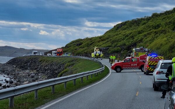 Til sykehus etter ulykke