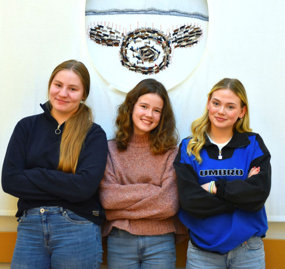 Fra høyre Lilija Kuznetsova, Julie Somby Persen og Maya Heinesen har gode forventninger til kommende oppgaver.
 Foto: Karolina Ulfig