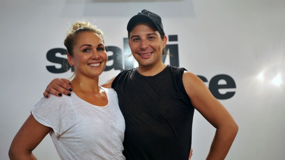 Erlend Elias og dansepartner Marianne Sandaker har lagt ned mye tid på trening. Lørdag får vi se resultatet når Erlend Elias skal ut på parketten i det TV-sendte programmet «Skal vi danse».
 Foto: Erik Brenli