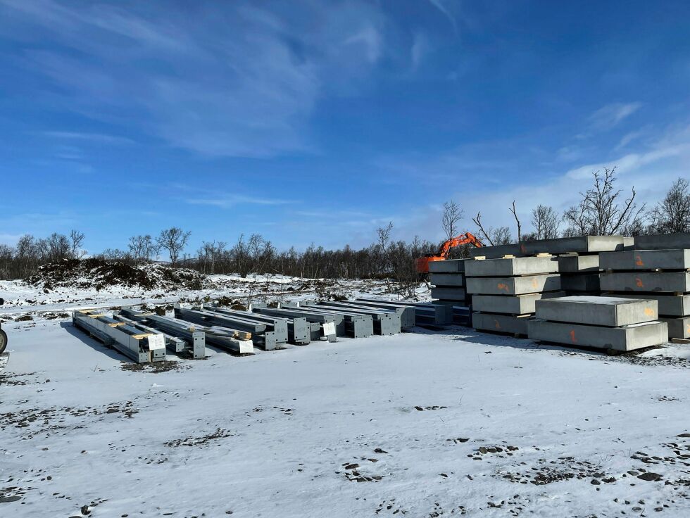 Gravearbeidene for selve byggegropa skal etter planen være ferdig i midten av mai.
 Foto: Birgitte Wisur Olsen