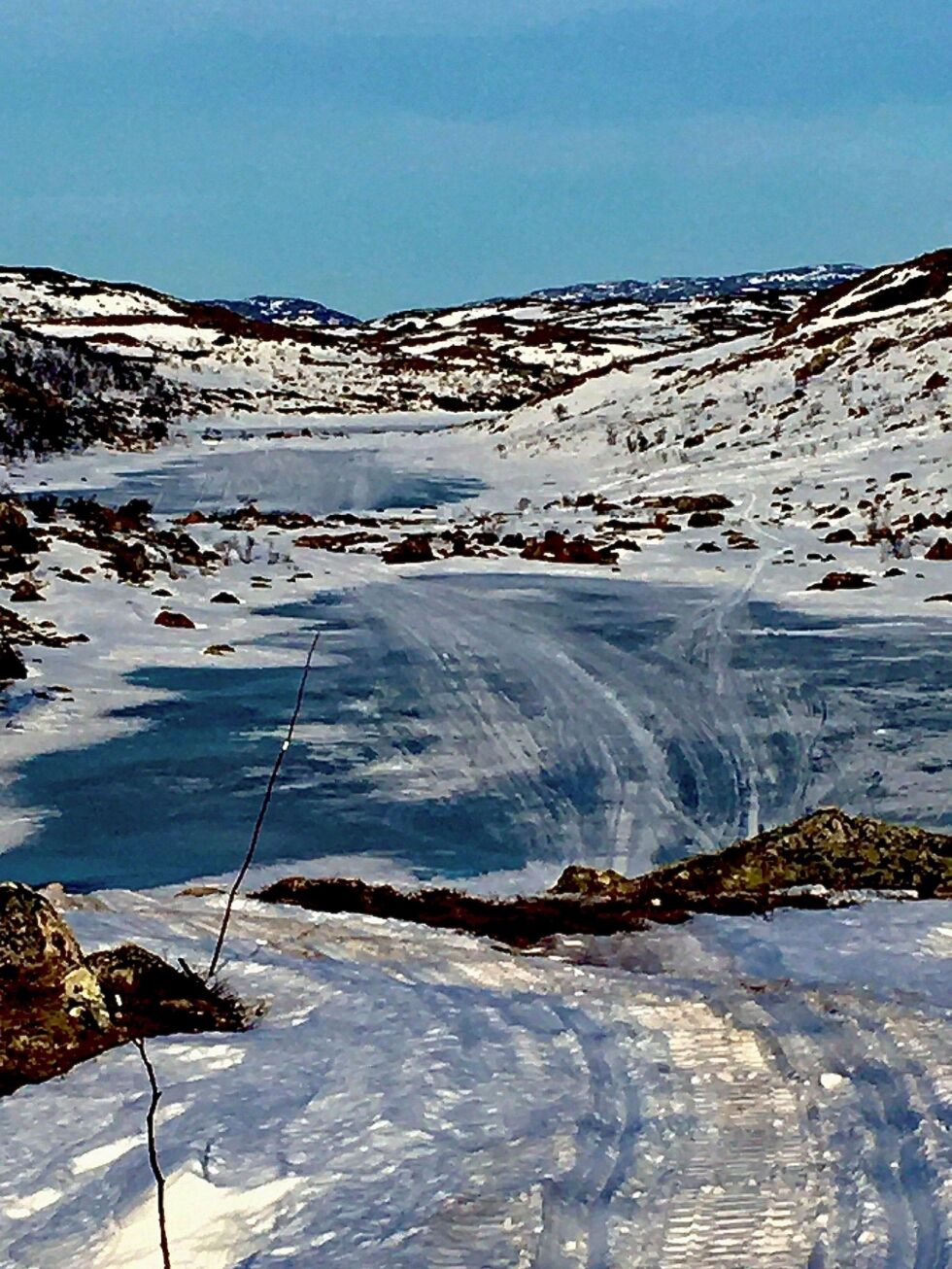 Løype 3 fra Bugøyfjord til Neiden er blant skuterløypene, som kan bli stengt på kort varsel. Her et bilde fra Stabbursdalen, tatt for få dager siden.
 Foto: Ulf Eilif Hildonen