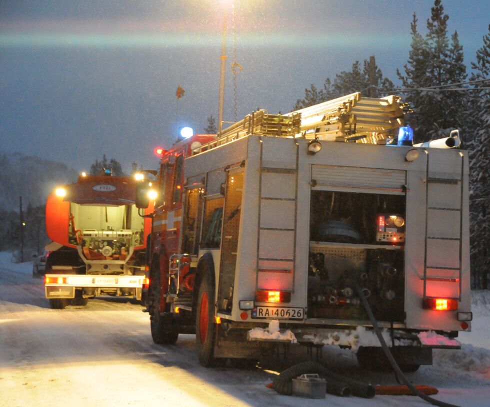 Det øves på utrykning.
 Foto: STEIN TORGER SVALA