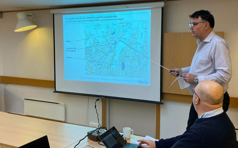 Njordr AS har tidligere presentert sine planer for den politiske ledelsen i Porsanger. Arkivfoto: Marius Thorsen