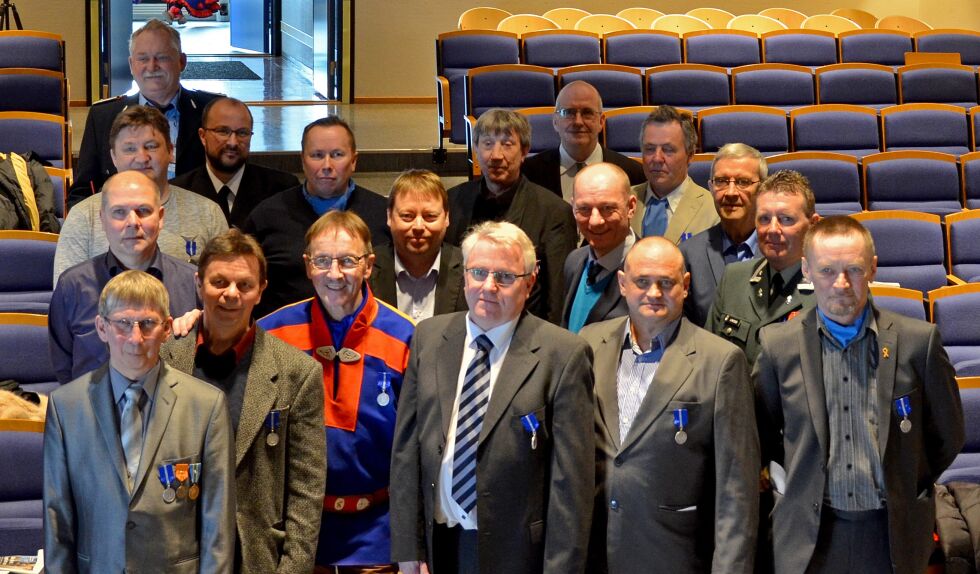 Totalt ble 18 veteraner hedret på fredag.
 Foto: Roger Albrigtsen