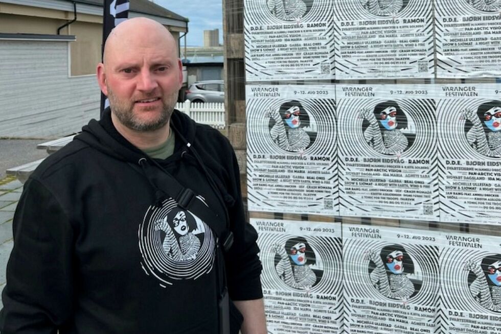 Festivalsjef André Kvernhaug gleder seg stort til fire dager med festival i Vadsø.
 Foto: Varangerfestivalen
