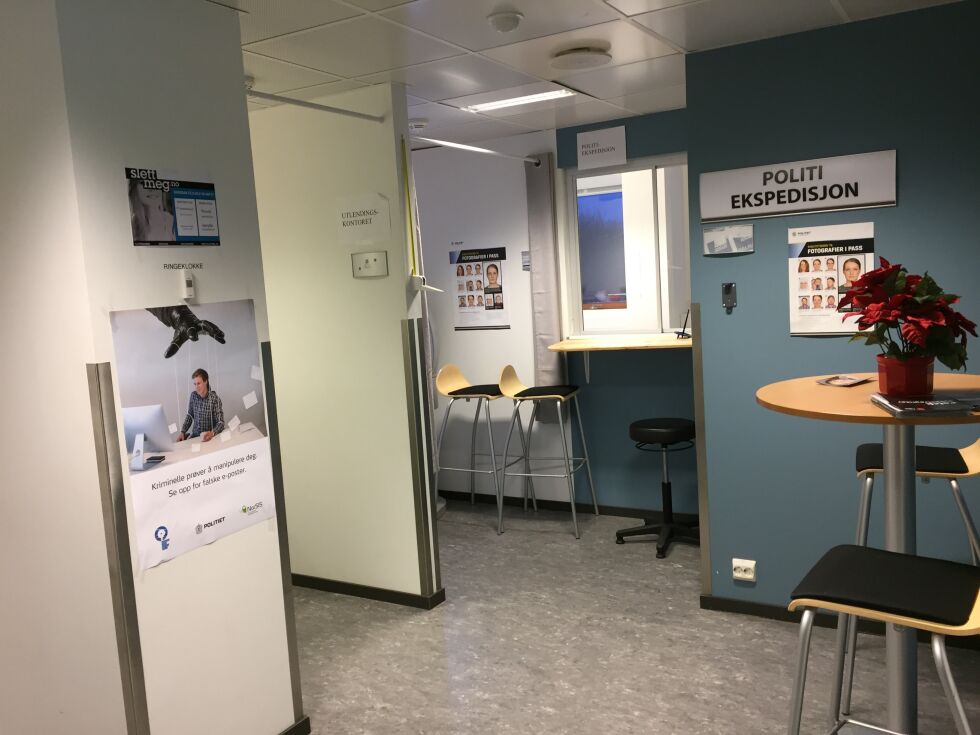 Mannen forsøkte å tenne på politistasjonen i Vadsø.
 Foto: Politiet