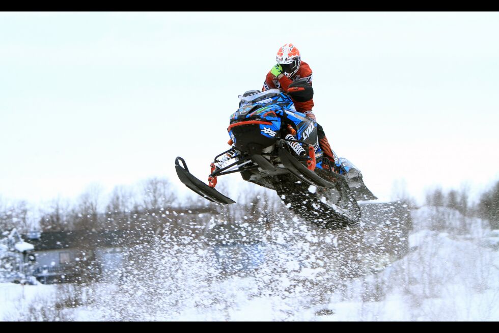 Aki Pihlaja vant superfinalen under Kautocrossen langfredag.
 Foto: Johan Mathis Gaup