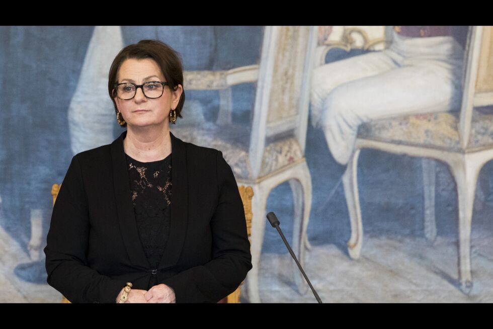 Toppmøte på Sametinget. Stortingspresident Tone Trøen (H) er landets nesthøyest rangerte etter kongen. Stortingets presidentskap har blant annet ansvaret for sannhets- og forsoningskommisjonen som fredag satte i gang sitt arbeid. På Sametinget vil hun møte de øverst rangerte i det samiske samfunnet, sametingspresidenten og plenumslederen.
 Foto: Peter Mydske/Stortinget