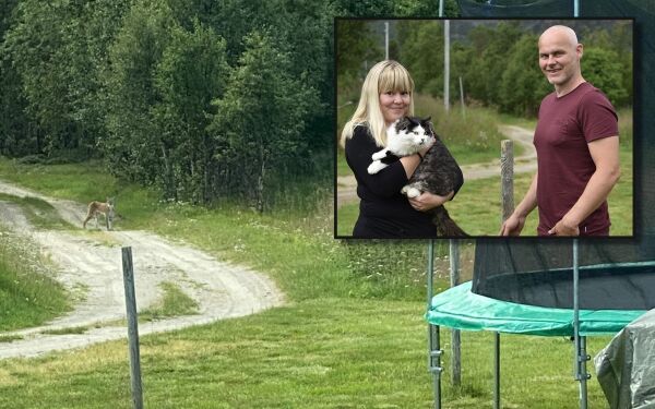 Småbarnsfamilie fikk gaupe på besøk