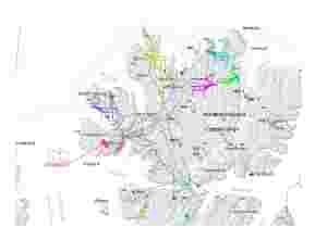 GPS viser at reinen unngår vindparken