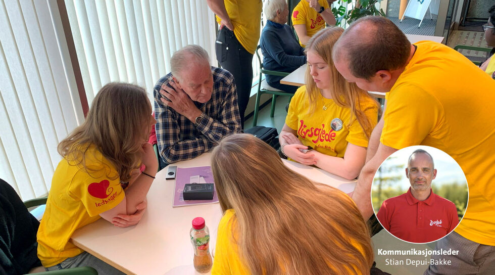 Alle skal inklu­deres i den digi­tale om­still­ing­en, og Livs­glede for Eldre er en vik­tig del av det­te arbei­det
 Foto: Livsglede for Eldre