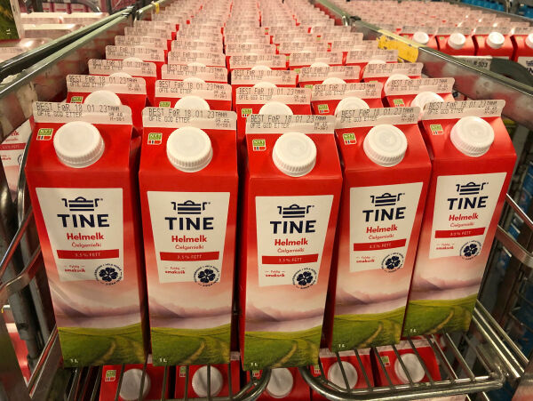 Nå er melkekartongene med samisk tekst på vei ut i butikkene