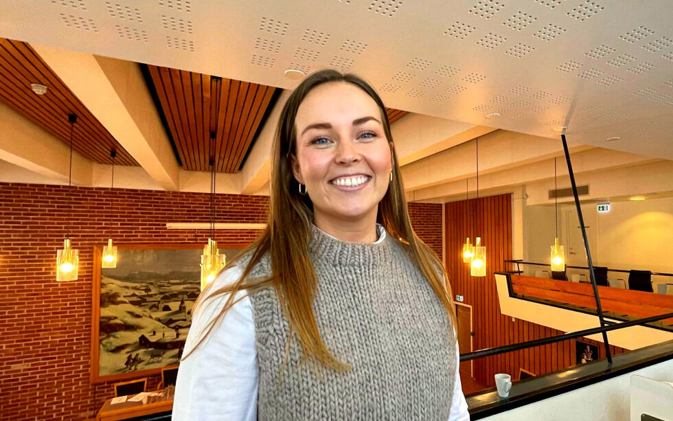 Katrine Næss i Norwegian Whale Reserve (NWR) er glade for at Hammerfest ikke er fremmed for å ta i mot pionerprosjektet.
 Foto: Cecilie Ditløvsen