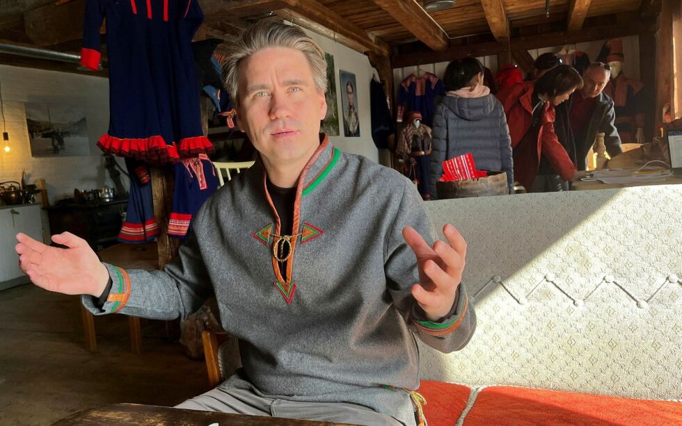 Odd Levi Paulsen inviterer til et nytt samisk møtested i Tromsø by.
 Foto: Elin Wersland