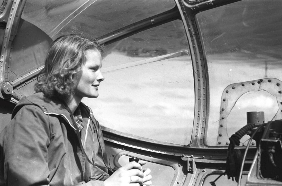 Med Catalina mot nord. Sol­veig og Ola Han­che-Olsen er på vei fra Trond­heim til Tromsø.
 Foto: Ola Hanche-Olsen. Arkiv Troms