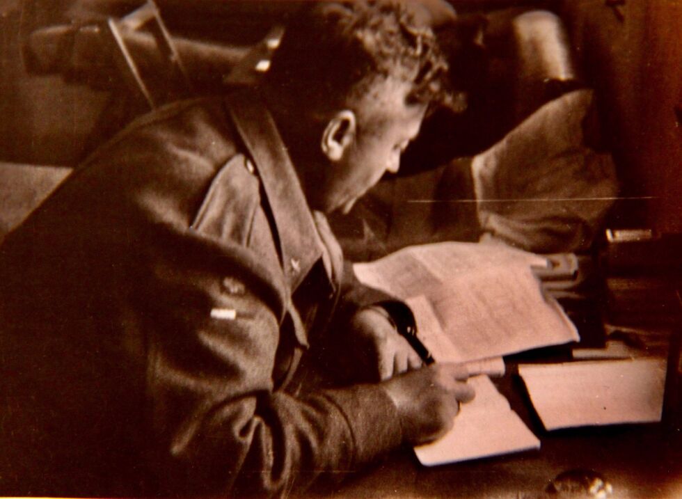 Reidar Cornelius Halvorsen arbeidet som telegrafist under krigen.
 Foto: Privat