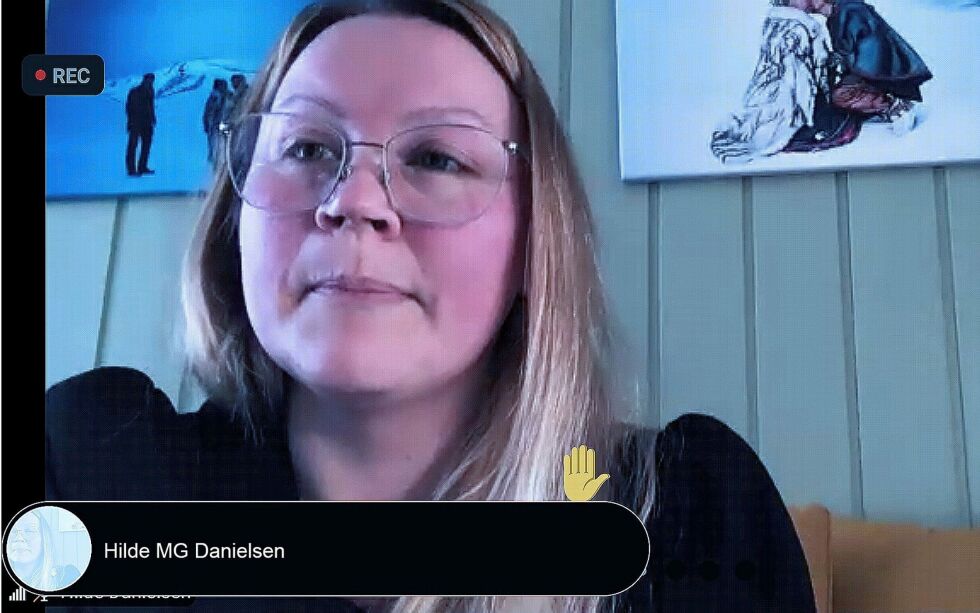 Hilde M. G. Danielsen fra Røros er andrekandidat til Stortinget i høstens valg, noe som vil sikre henne første varaplass fra Sør-Trøndelag, ifølge NRKs siste meningsmåling.
 Foto: Screenshot