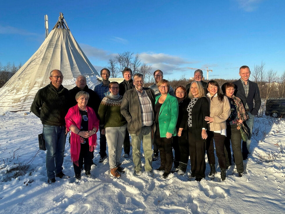 Her ser vi medlemmer og listekandidater under nominasjonsmøtet i Kautokeino på lørdag.
 Foto: Finnmark Senterparti