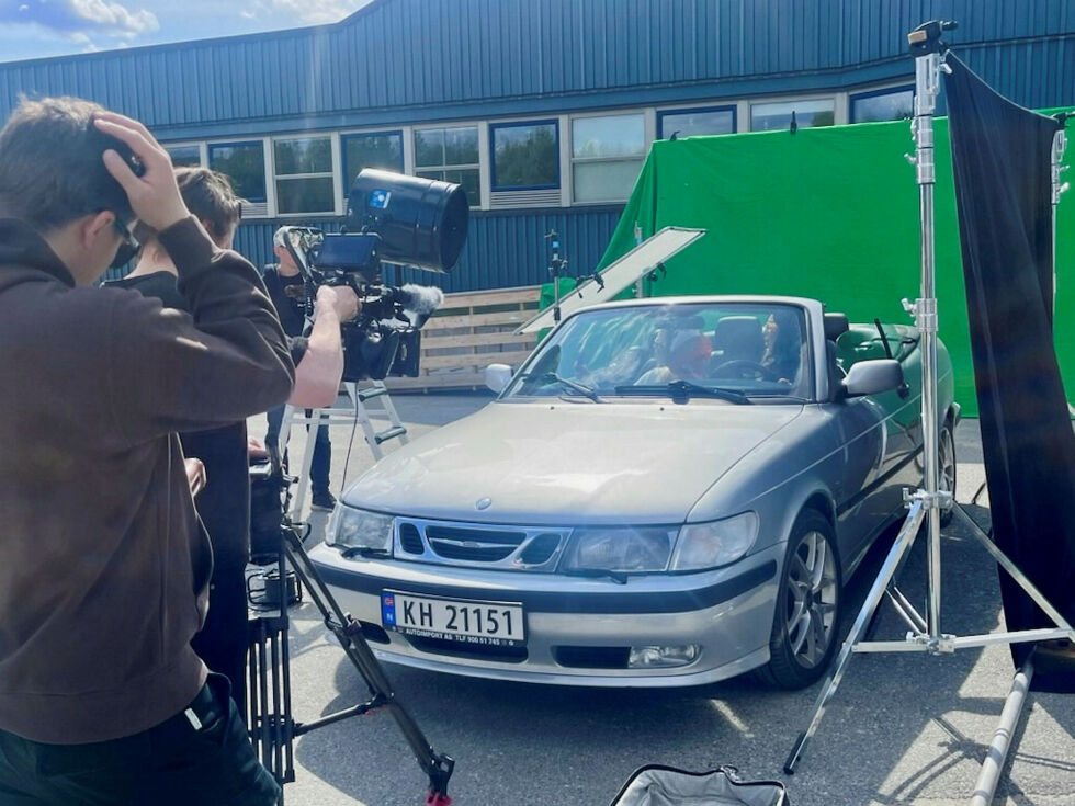 Fra innspillingen av serien.
 Foto: Ole Johan Solvær-Roska