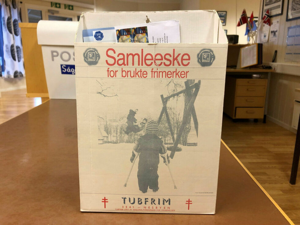 Tubfrim legges ned, men innsamlinga av frimerker fortsetter.
 Foto: Geir Wulff