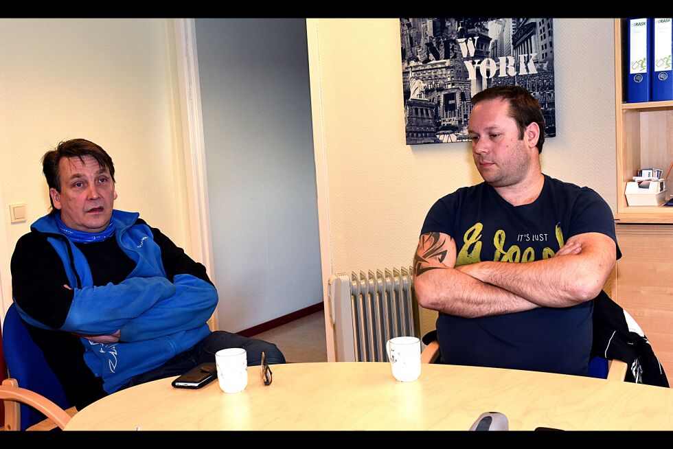Styreleder Jarl Inge Falch (til venstre)og daglig leder Jon Arne Pettersen lover både aksjonærer og publikum mer åpenhet i Finnmark største musikkfestival.
 Foto: Bjørn Arne Johansen