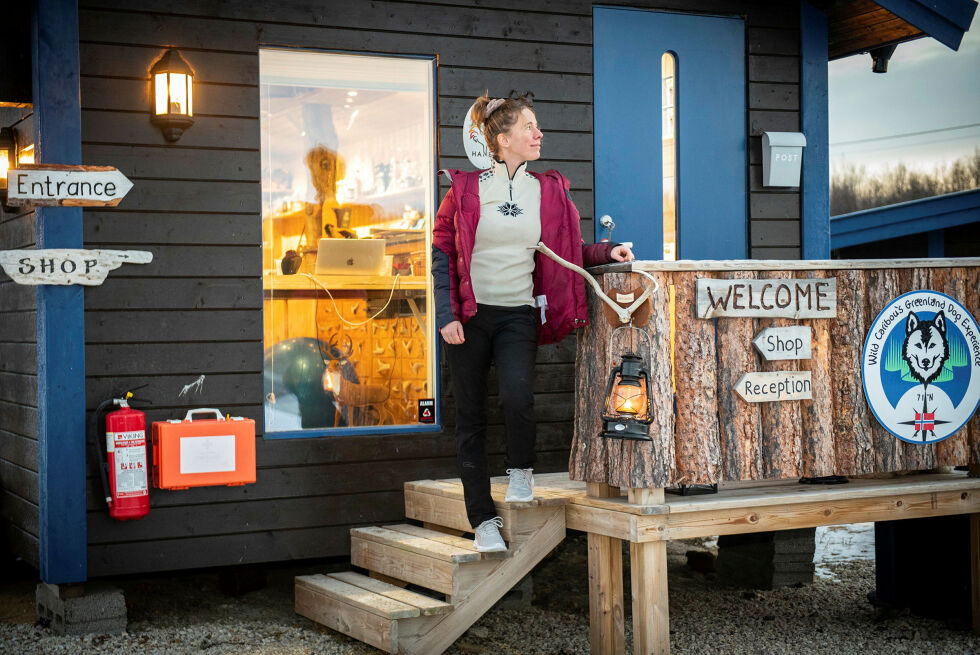 Sandrine Bocher Johansen er veldig fornøyd med å ha flyttet butikken.
 Foto: Karolina Ulfig