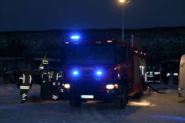 Enebolig i brann i Tana
