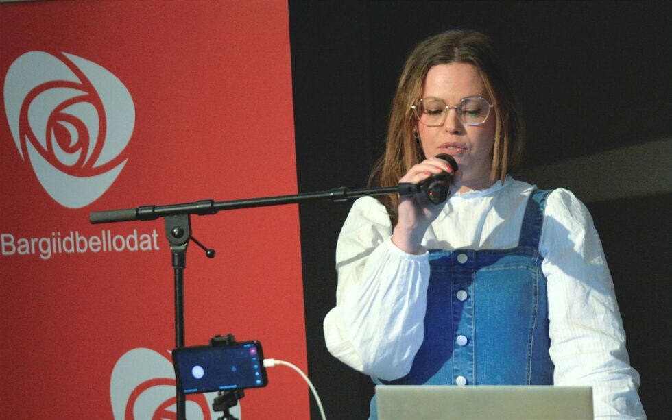 Ann Jeanett Klinkenberg på Arbeiderpartiets samepolitiske konferanse i november 2024.
 Foto: Steinar Solaas