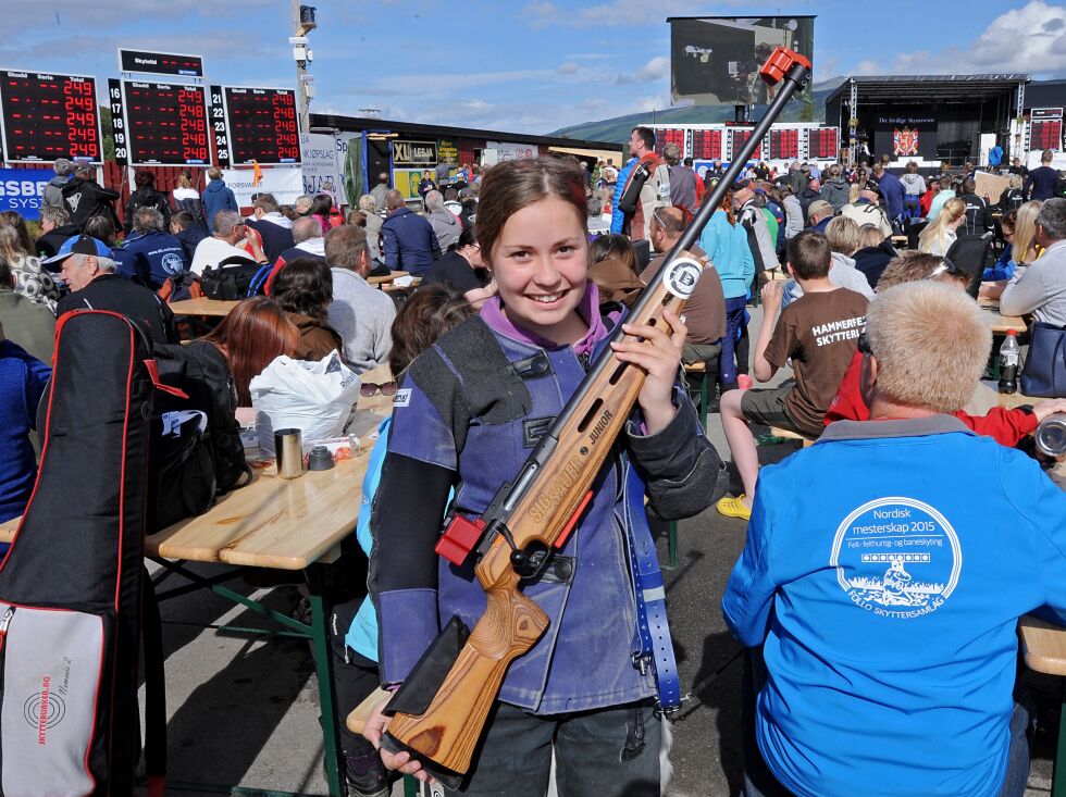 Benedikte Guttorm er et av de største lokale håpene i Landsskytterstevnet.
 Foto: Svein Halvor Moe