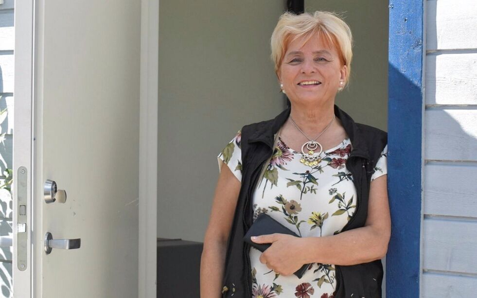 Marit Kirsten Anti Gaup kan gledelig se at familien har kommet i mål med kjøttforedlingsbedriften Vuorji Rein AS. Nå er neste steg offisiell åpning av butikken og ivaretakelse av kundene.
 Foto: Irene Andersen