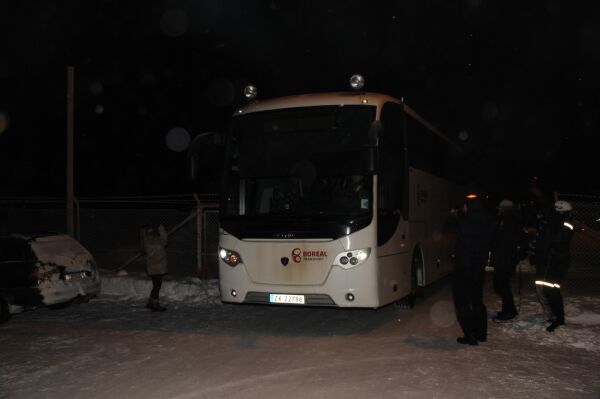 Første deportasjonsbuss fra Vestleiren