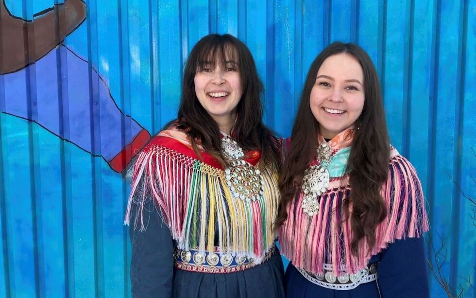 Anni-Rauna Triumf og Elle Mari Dunfjell Oskal.
 Foto: Samisk musikkfestival