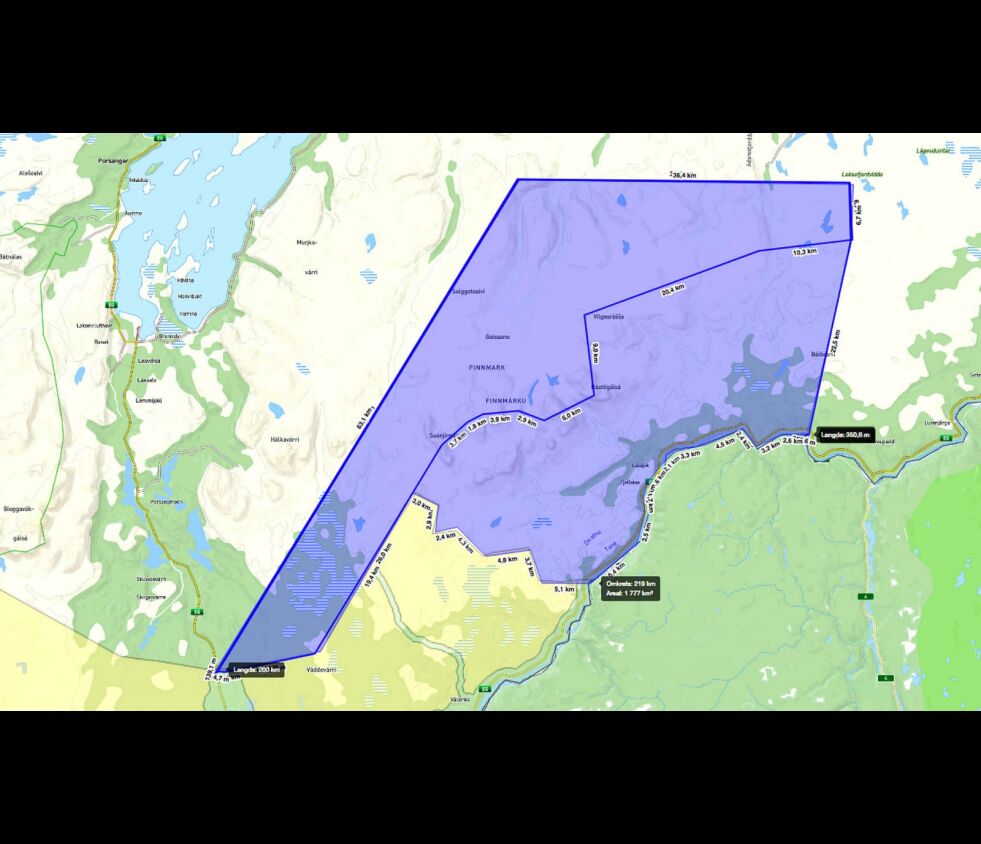 Departementet sier nei til Karasjoks krav om grensejustering. Kravet startet som et innbyggerinitiativ, men har senere fått støtte fra et enstemmig kommunestyre i Karasjok.