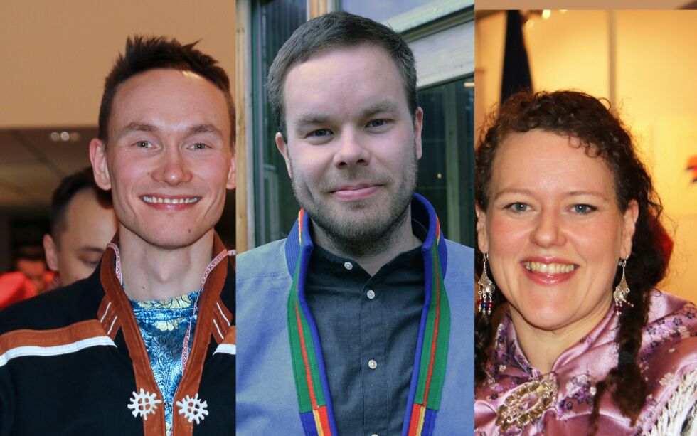NSR har flere presidentkandidatkandidater. Organisasjonen vil åpenbart snuse på disse tre fram mot landsmøtet i oktober: Runar Myrnes Balto, Mikkel Eskil Mikkelsen og Silje Karine Muotka.
 Foto: Sametinget/Steinar Solaas