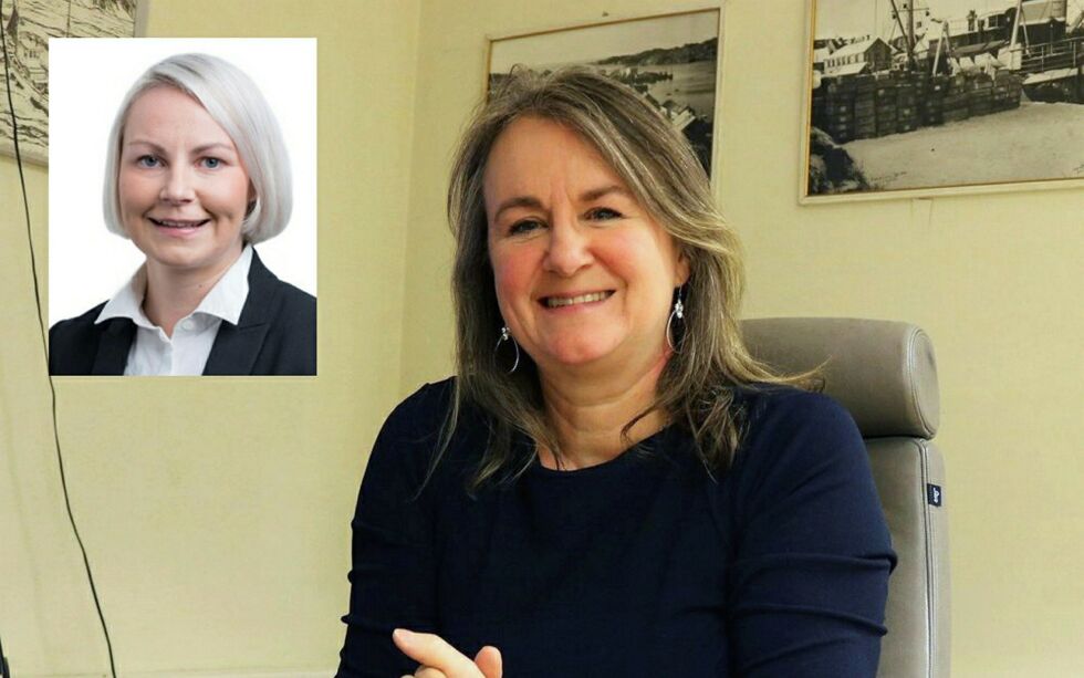 Edel Åsjord i Søstrene Åsjord AS  har i en årrekke vært saksbehandler for Sametingets kontrollutvalg, og er ofte med i utvalgsmøtene. Agnetha Åsheim i PricewaterhouseCooper (innfelt) mener at Åsjord ikke har rett til å gi Sametinget juridisk rådgivning. (Foto: PWC og Søstrene Åsjord AS).