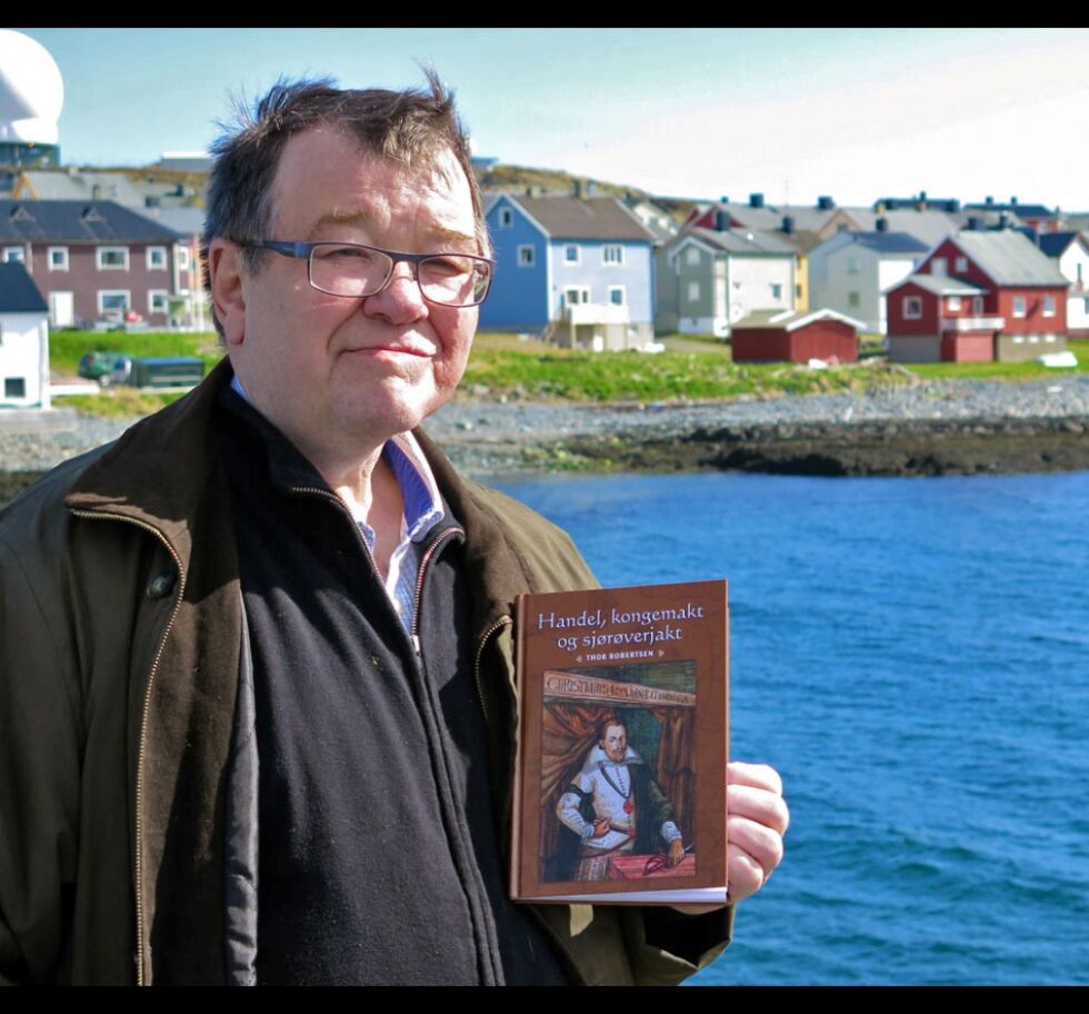 Thor Robertsen har bak seg mange lokalhistoriske bøker. Den siste, «Handel, kongemakt og sjørøverjakt», handler om kampen om nordområdene på 1500- og 1600-tallet.
 Foto: Privat