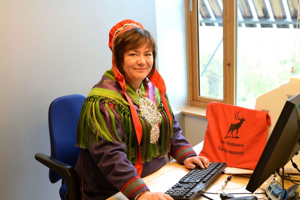 Mariann Wollmann Magga er idag leder i Sametingets nærings- og kulturkomité, og er aktiv både i komité- og plenumsmøtene.
 Foto: Steinar Solaas